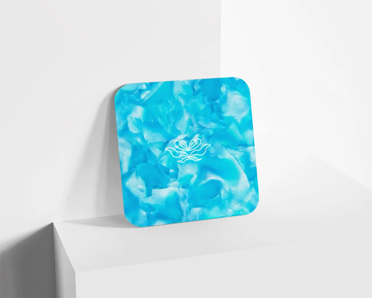 Metacrilato Textura Mineral Azul Intenso de 3 mm