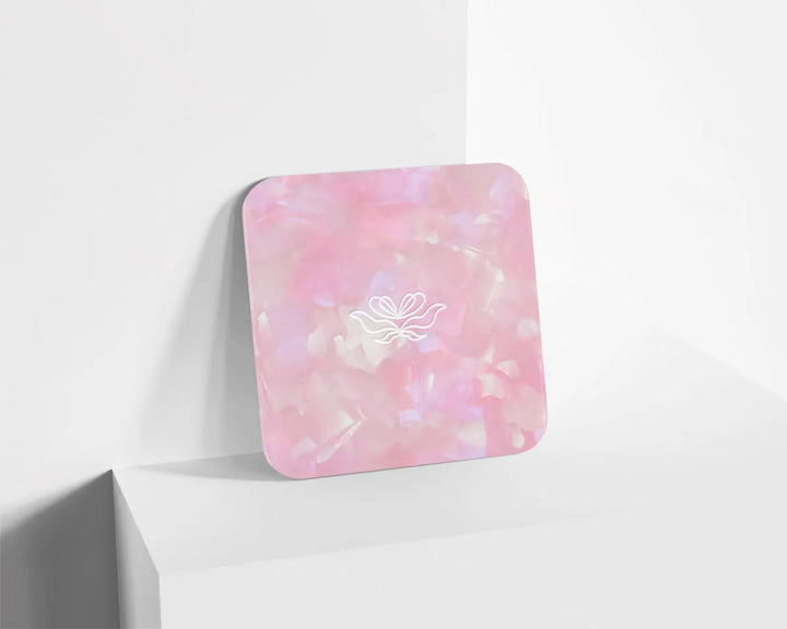 Metacrilato Textura Mineral Brillante Rosa de 3 mm