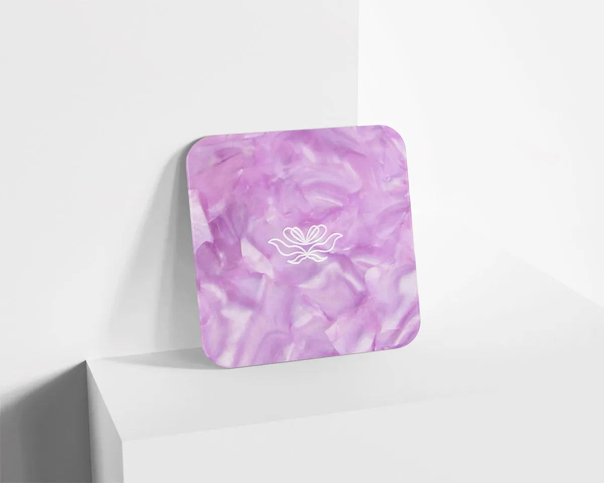 Metacrilato Textura Mineral Lila de 3 mm
