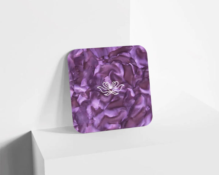 Metacrilato Textura Mineral Malva de 3 mm