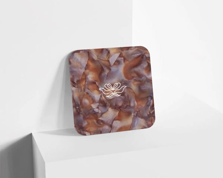 Metacrilato Textura Mineral Marrón de 3 mm