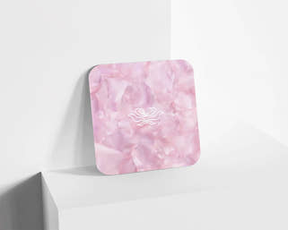 Metacrilato Textura Mineral Rosa Bebé de 3 mm