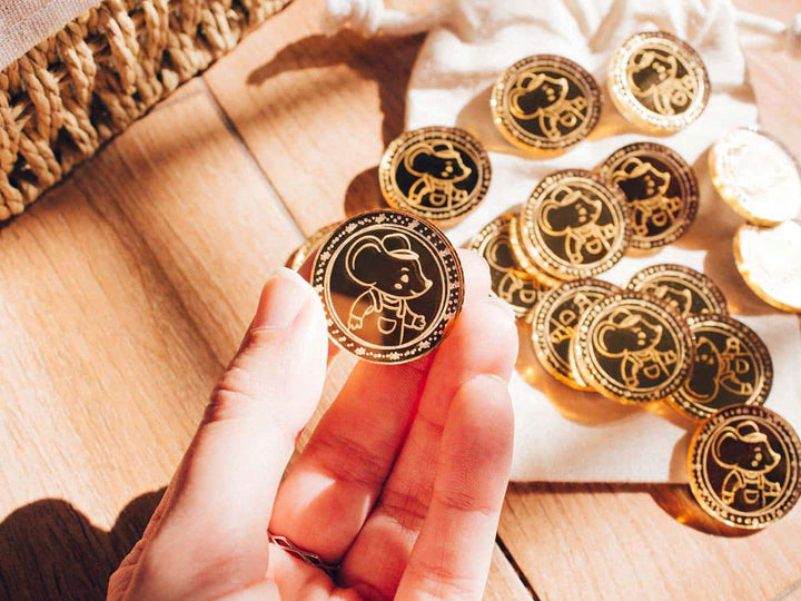 Monedas del Ratoncito Pérez plano detalle