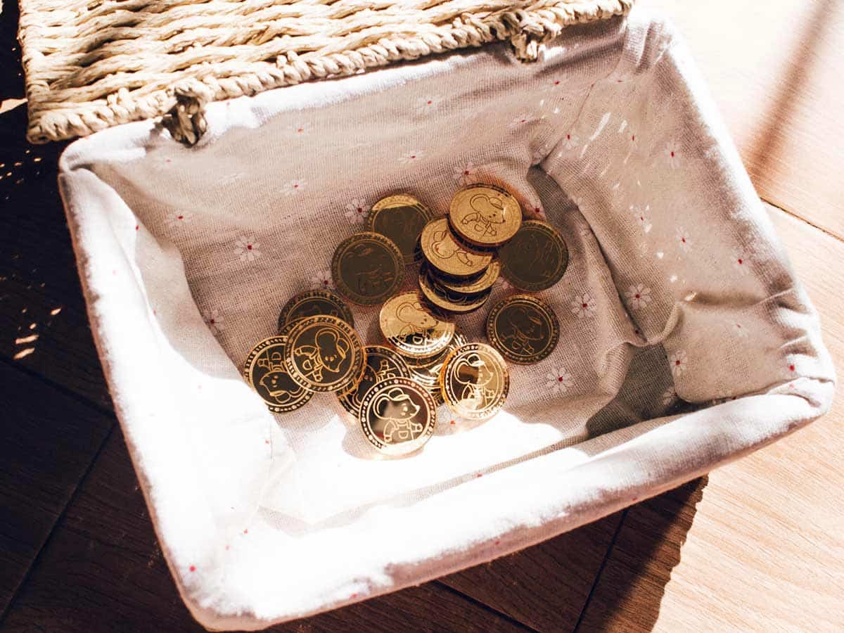 Monedas del Ratoncito Pérez plano general