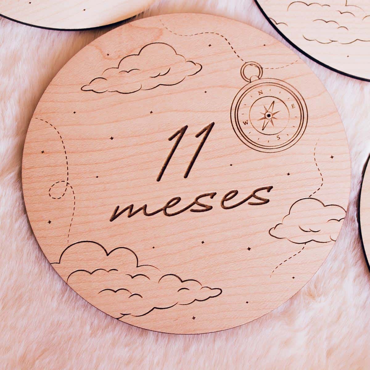 Placas cumplemes bebé personalizadas 11 meses