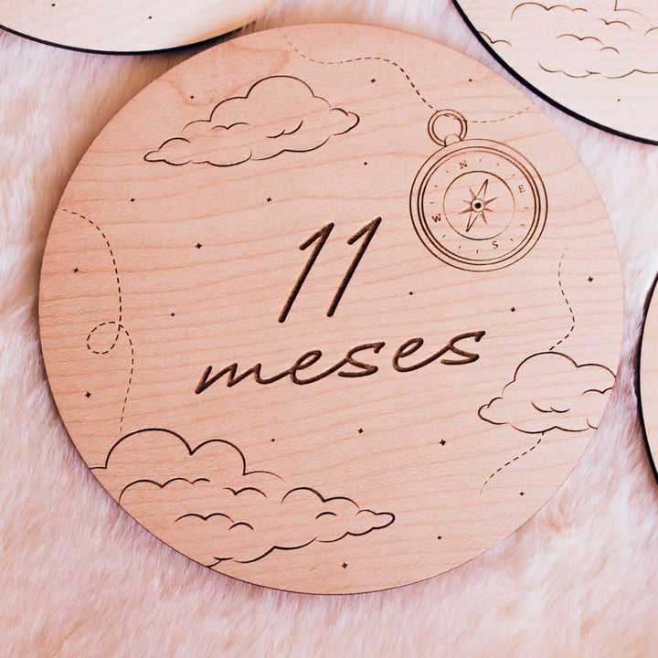 Placas cumplemes bebé personalizadas 11 meses