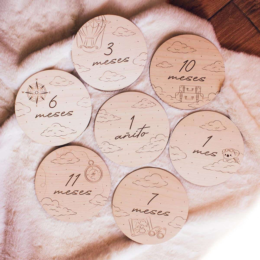 Placas cumplemes bebé personalizadas