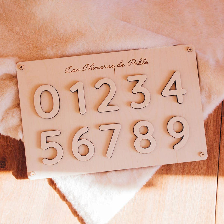 Puzzle Madera Números Montessori 