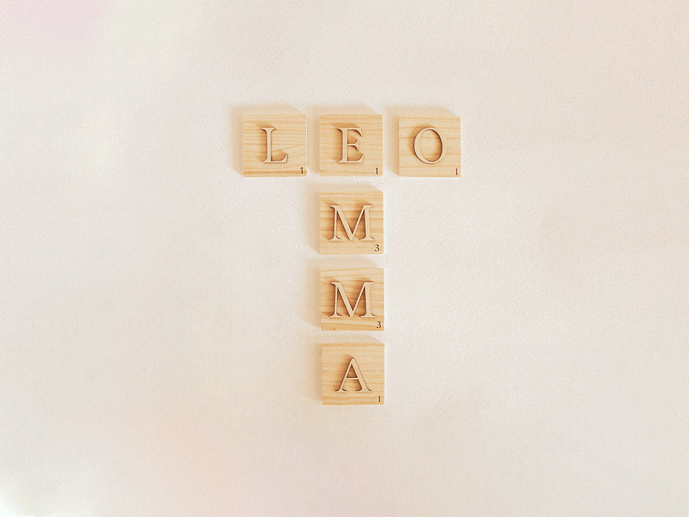 Letras tipo Scrabble de madera