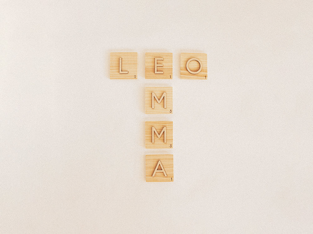 Letras tipo Scrabble de madera